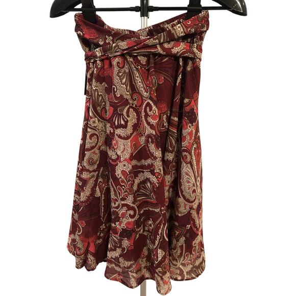NWT Mix Nouveau Raspberry Paisley Skirt Women's size M - Picture 4 of 5